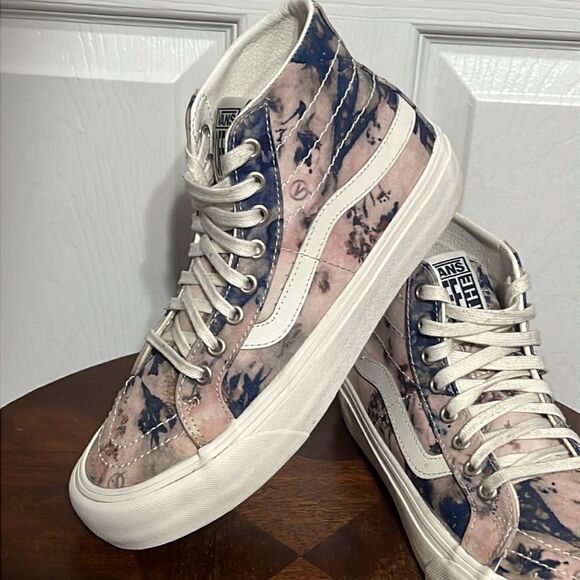 🔥🔥 VANS Floral Dye Sk8-Hi 38 Decon Multi/Marshmallow Women’s Sz 8.5 - PERFECT - Picture 2 of 13